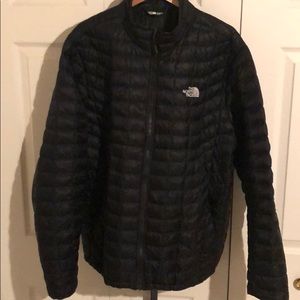 North Face black thermoball jacket